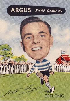 1954 Argus Football Swap Cards #69 Neil Tresize Front